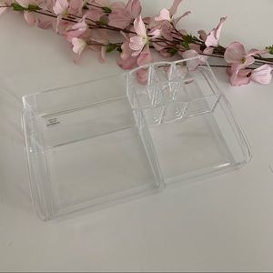 Acrylic makeup cosmetic vanity tray